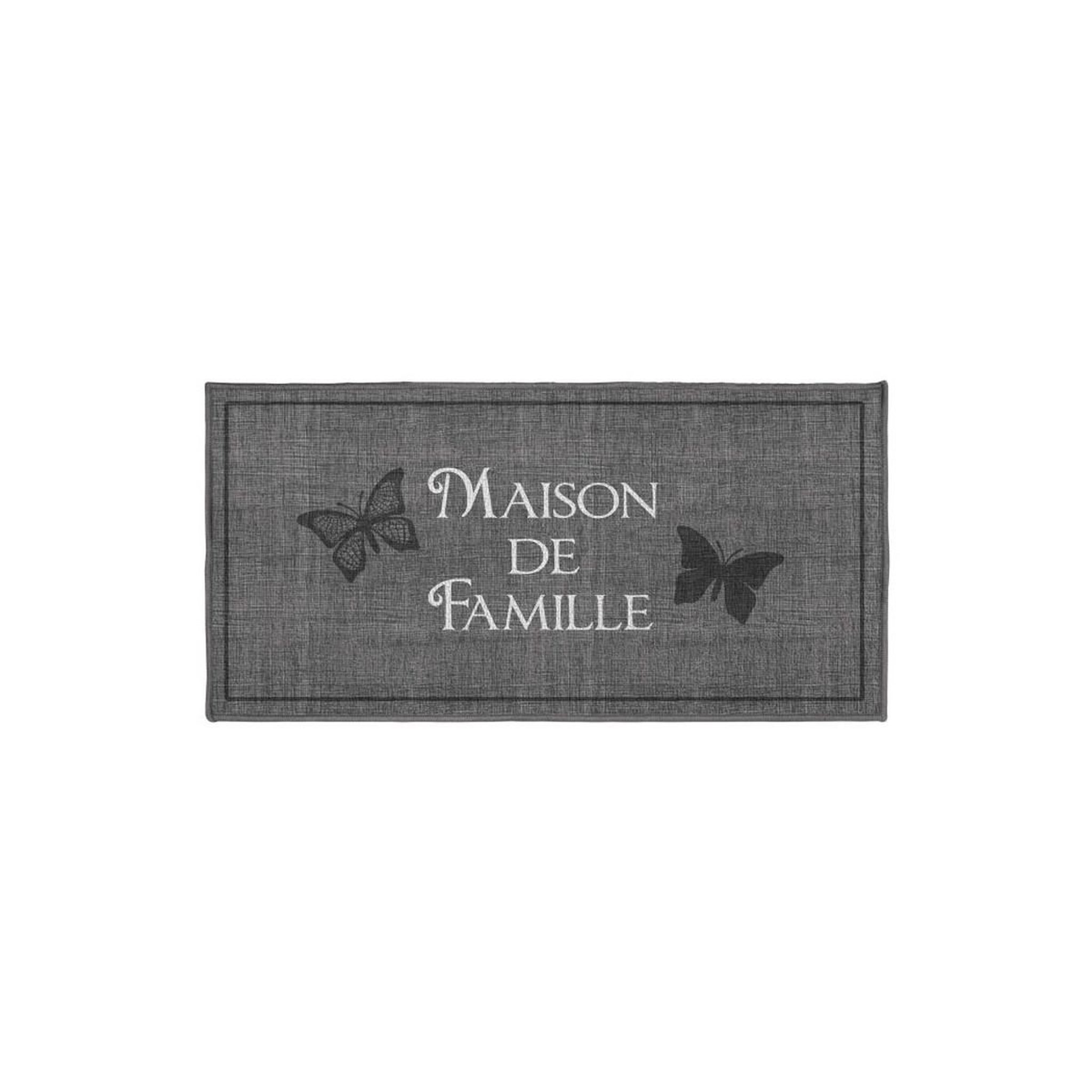 Douceur d'Intérieur Tapis rectangle  familia  50x120cm gris