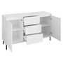 Voir la diapositive 4 : BEST MOBILIER Girona - buffet bas - blanc - 153 cm