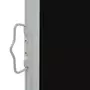 VIDAXL Auvent lateral retractable de patio 60x300 cm Noir