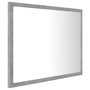 Voir la diapositive 4 : VIDAXL Miroir a LED de salle de bain Gris beton 60x8,5x37 cm Acrylique