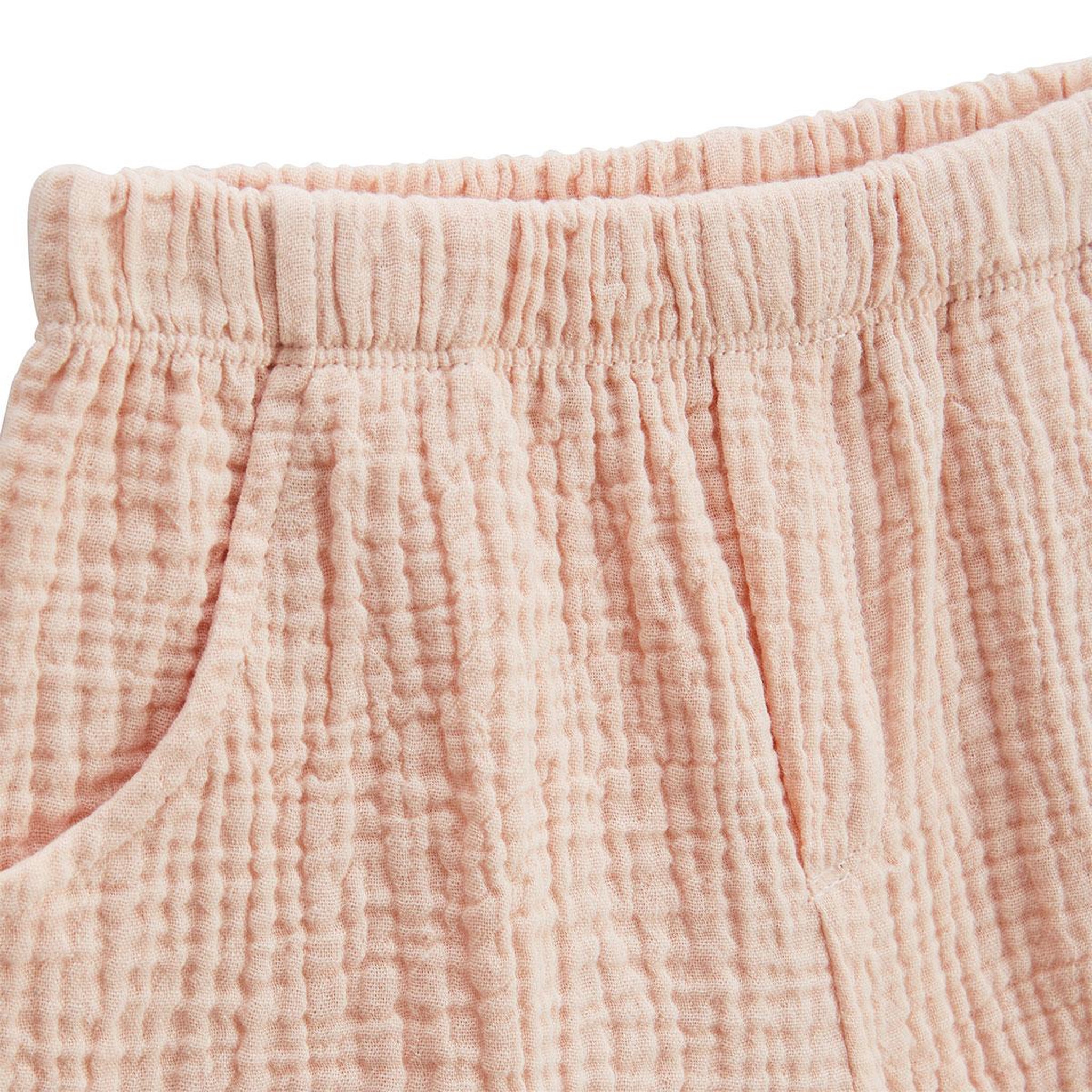 Voir la diapositive 3 : PETIT BEGUIN Ensemble bébé t-shirt et short en gaze de coton louison