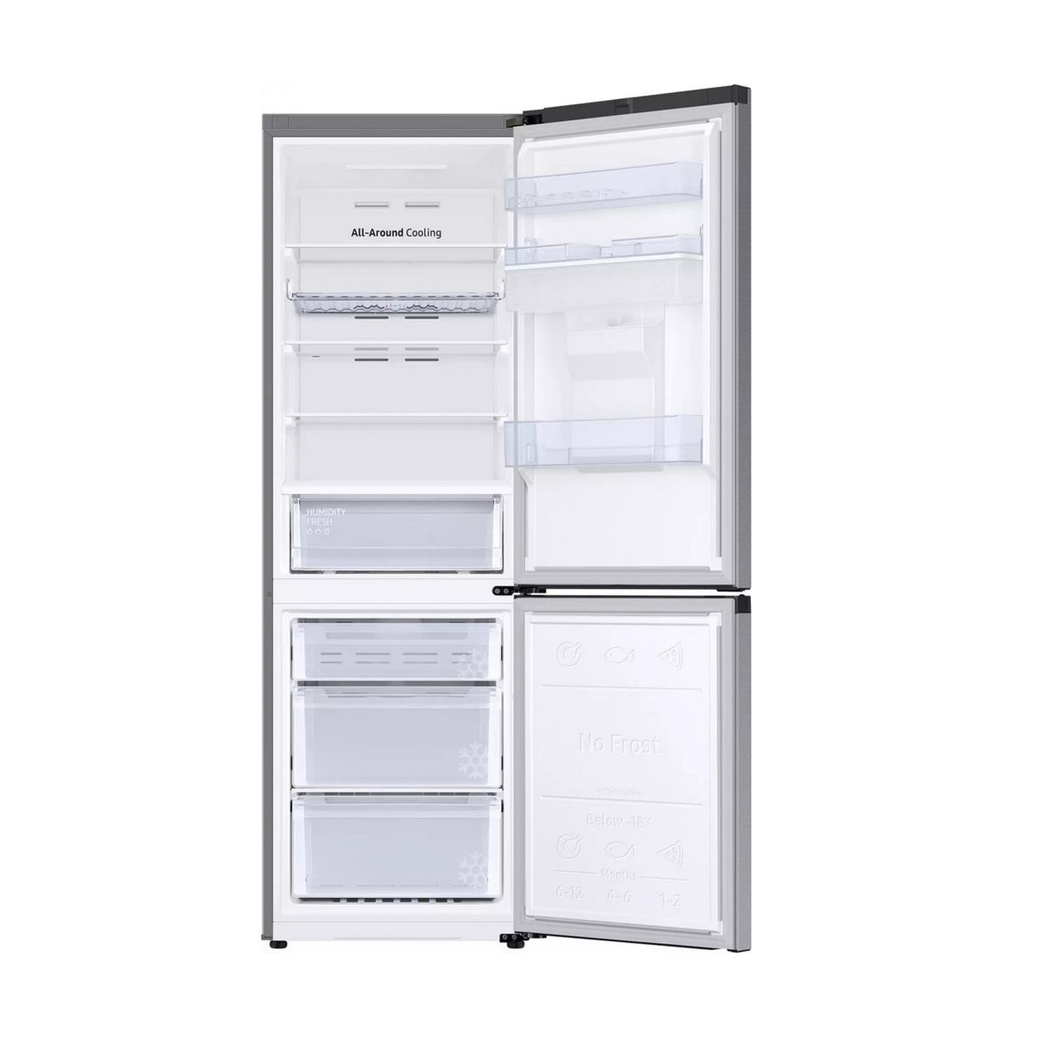 Voir la diapositive 3 : Samsung Réfrigérateur combiné 60cm 341l ventilé - rb34c632dsa