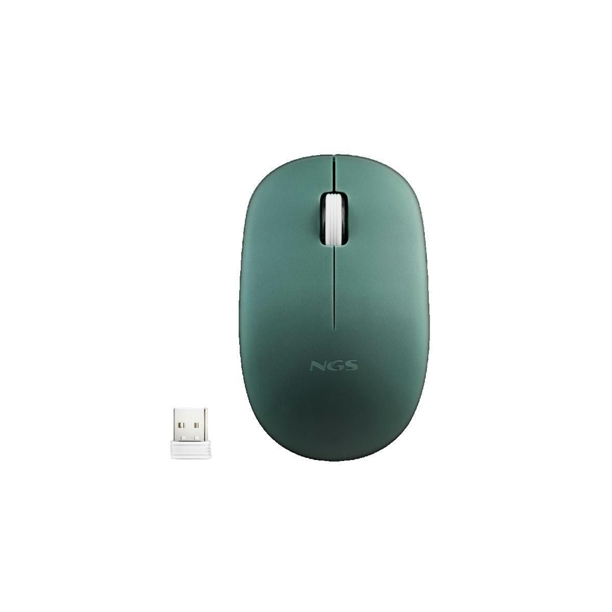 NGS Souris NGS Fog Pro sans fil verte ergonomique