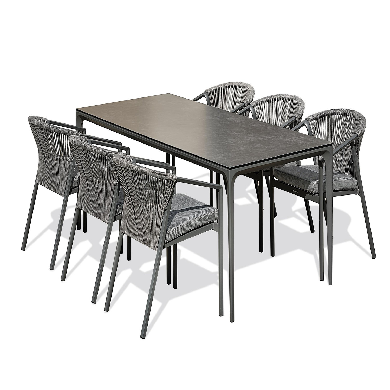 Dcb Garden Ensemble repas jardin en céramique (6 places)