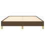 Voir la diapositive 5 : VIDAXL Cadre de lit sans matelas marron fonce 160x200 cm tissu