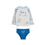 Voir la diapositive 1 : Petit Béguin Maillot de bain bébé 2 pièces t-shirt de protection UV & culotte Océan d'amour