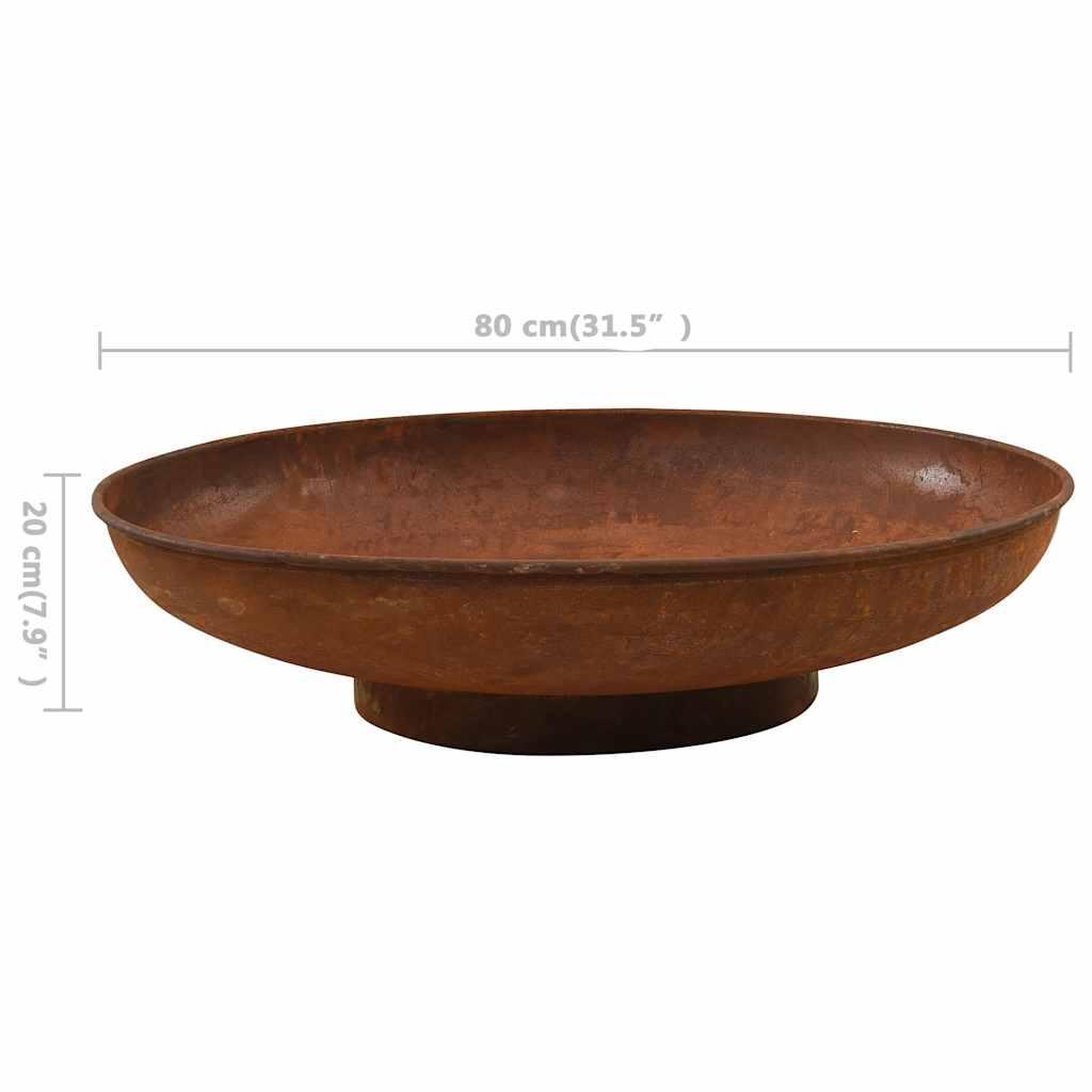 Voir la diapositive 6 : VIDAXL Foyer 80 cm Acier