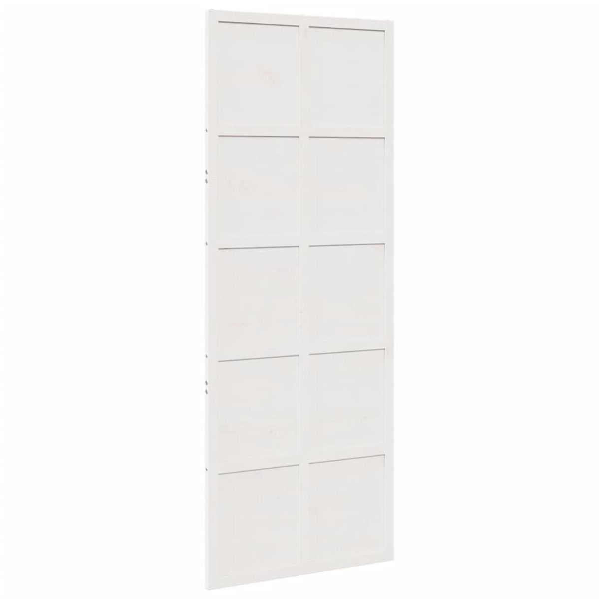 VIDAXL Porte de grange blanc 80x208 cm bois massif de pin
