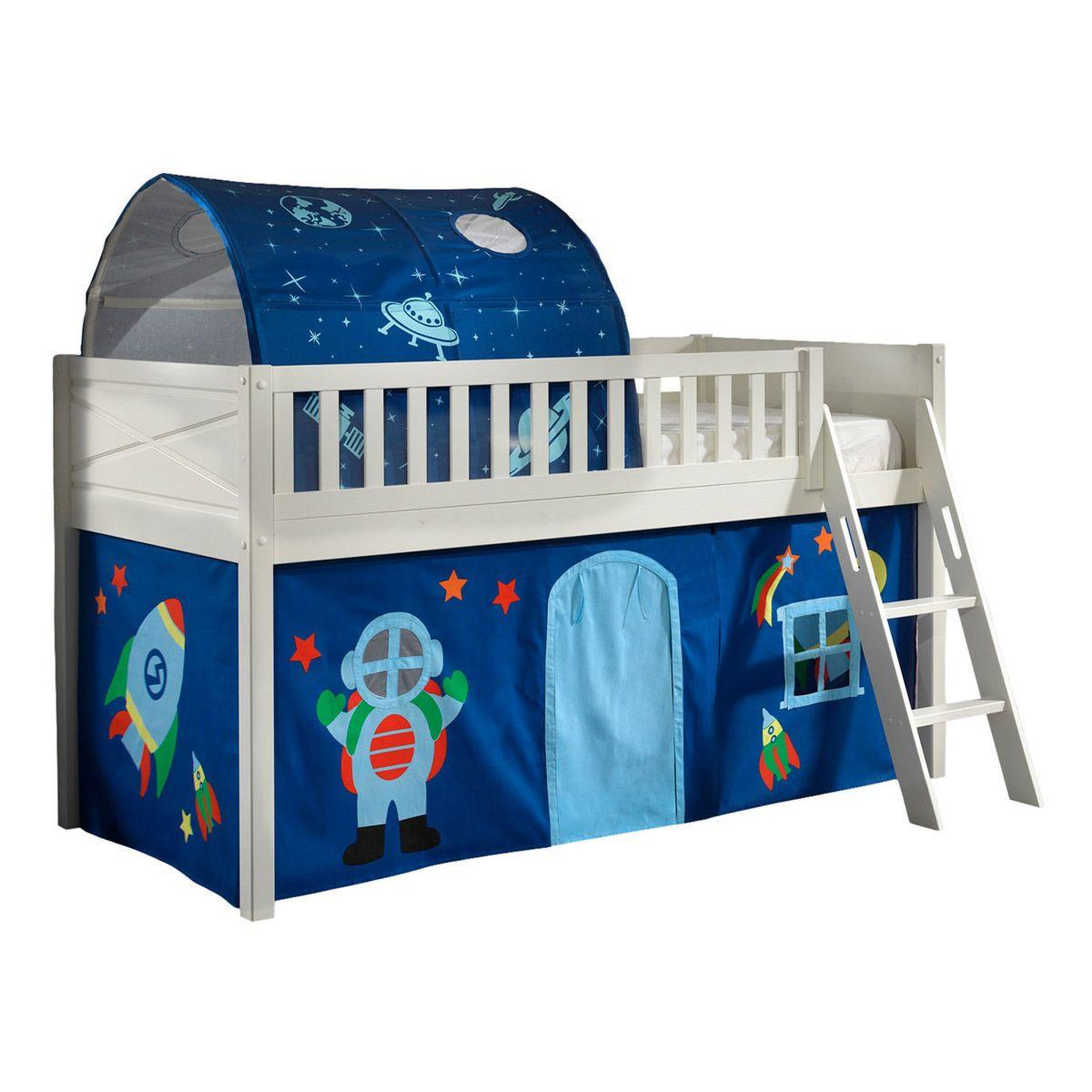 Paris Prix Lit enfant tente & tunnel  scott astro  90x200cm blanc