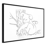 Paris Prix Affiche Murale Encadrée  Resting Koala. Coloris disponibles : Noir, Jaune