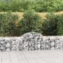 Voir la diapositive 1 : VIDAXL Paniers a gabions arques 7 pcs 200x50x60/80 cm Fer galvanise