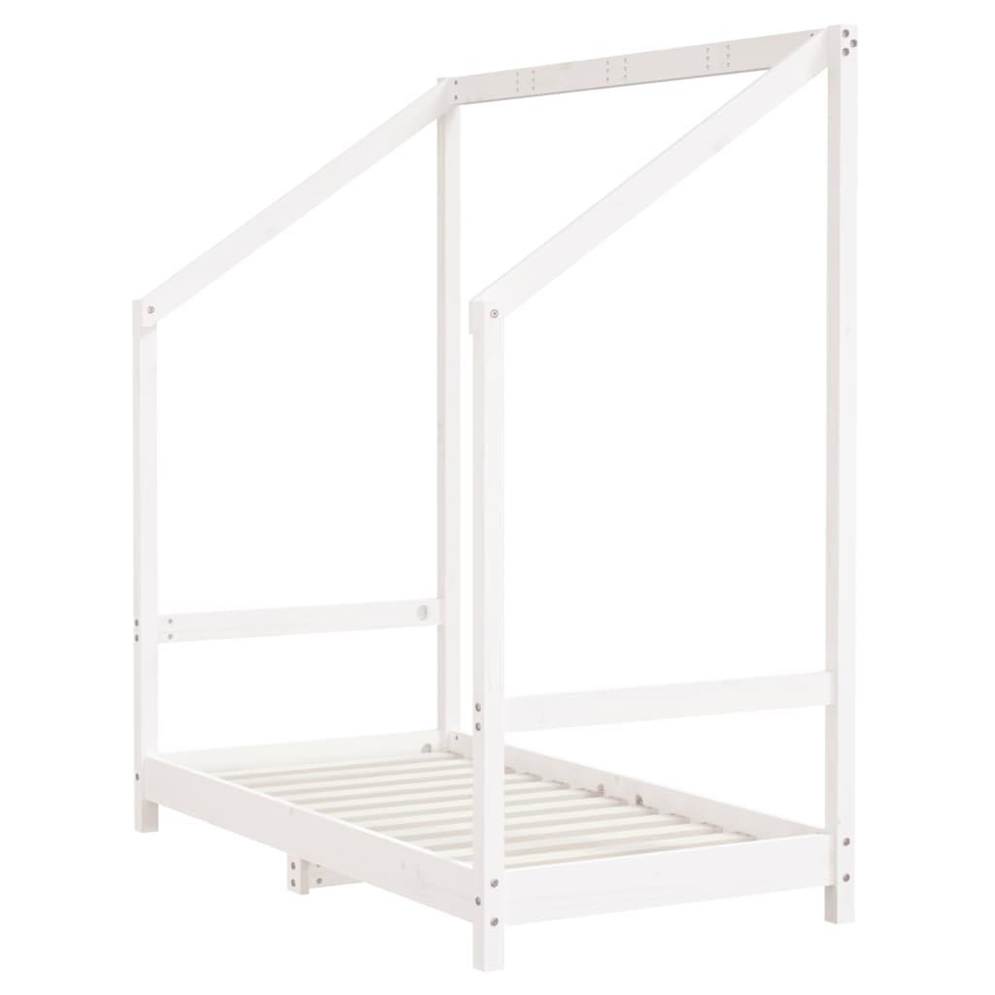 Voir la diapositive 3 : VIDAXL Cadre de lit pour enfant blanc 70x140 cm bois de pin massif
