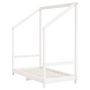 Voir la diapositive 3 : VIDAXL Cadre de lit pour enfant blanc 70x140 cm bois de pin massif