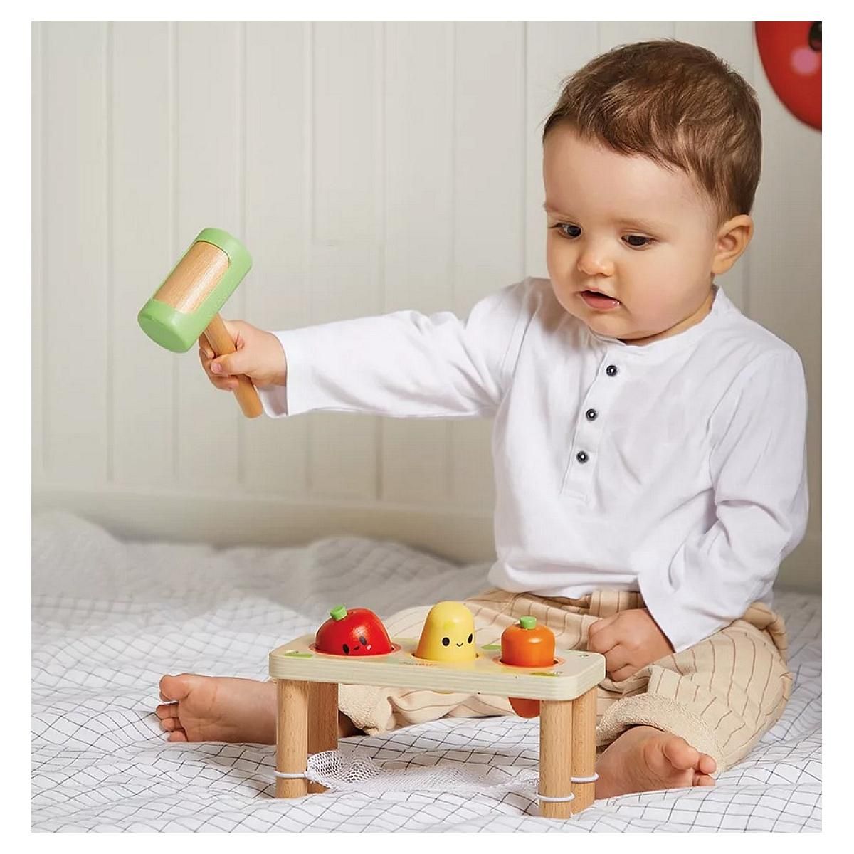 Juratoys-Janod Tap Tap Legumes - jeu de manipulation