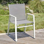 Voir la diapositive 5 : Paris Prix Lot de 2 Fauteuils de Jardin Empilables  Floride  86cm Blanc