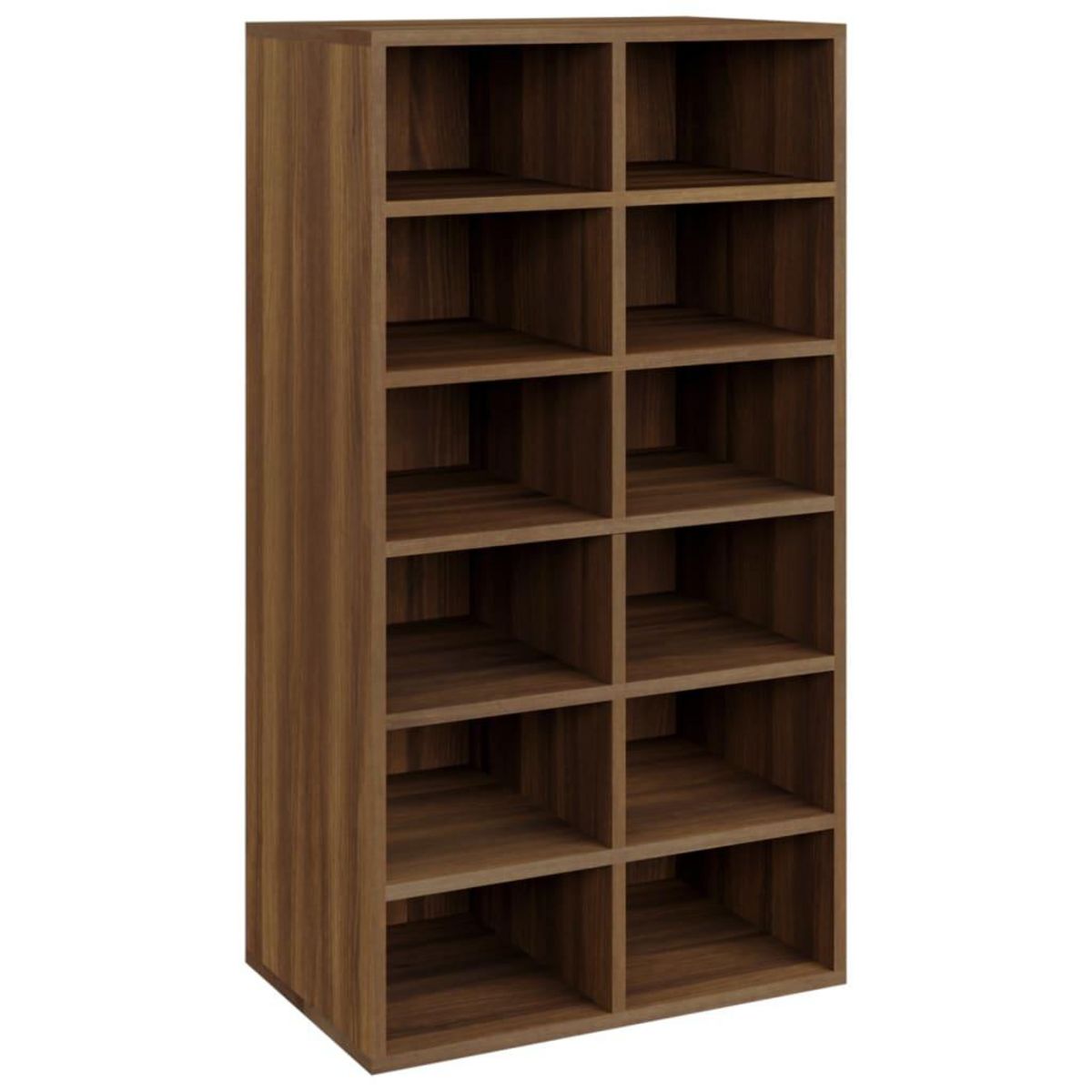 VIDAXL Etagere a chaussures Chene marron 54x34x100,5cm Bois ingenierie
