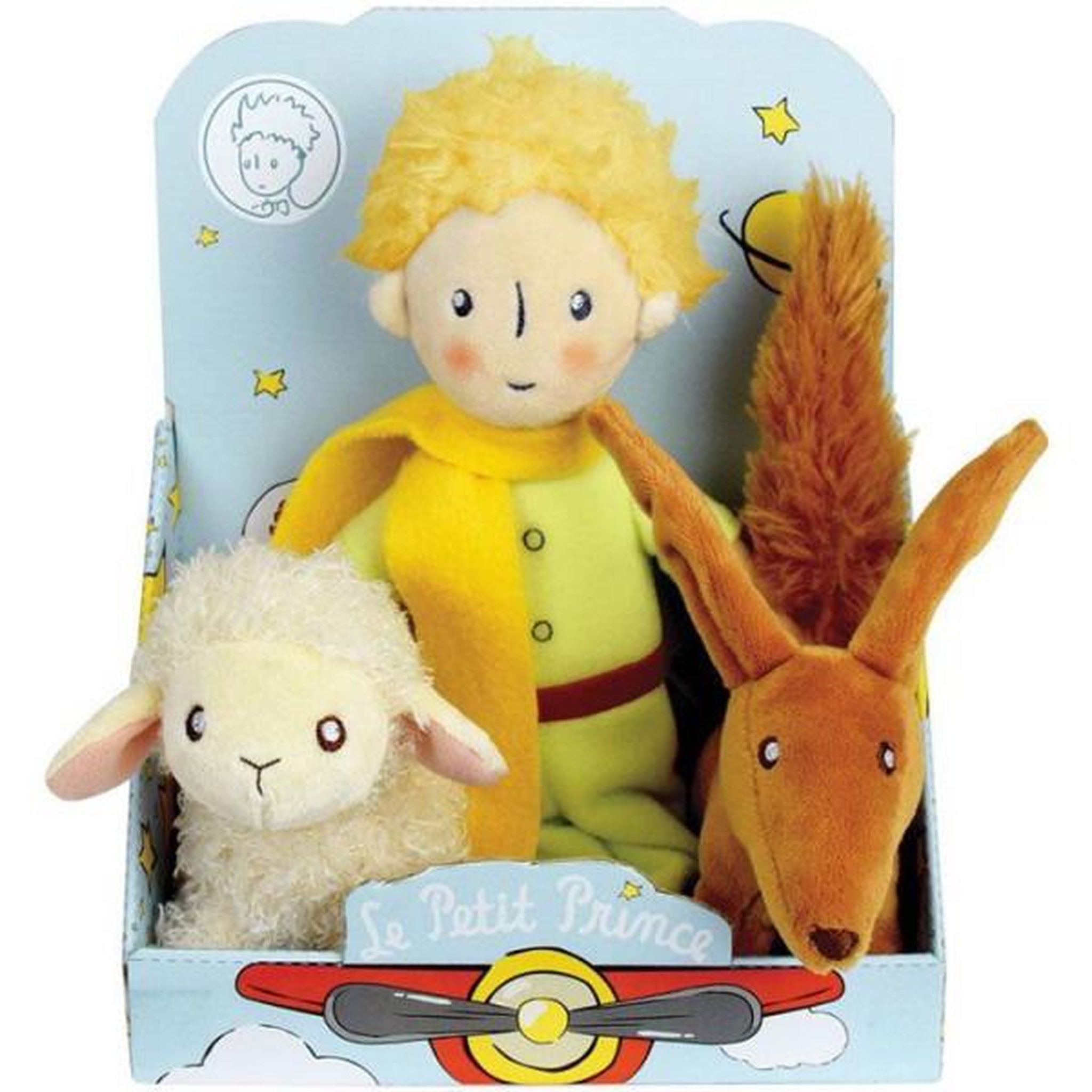 Voir la diapositive 2 : JEMINI Coffret de peluches - Le Petit Prince - JEMINI - 3 personnages - Ultra douces - Des la naissance