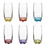 Voir la diapositive 1 : SECRET DE GOURMET Lot de 6 Verres à Eau  Tineau  38cl Multicolore