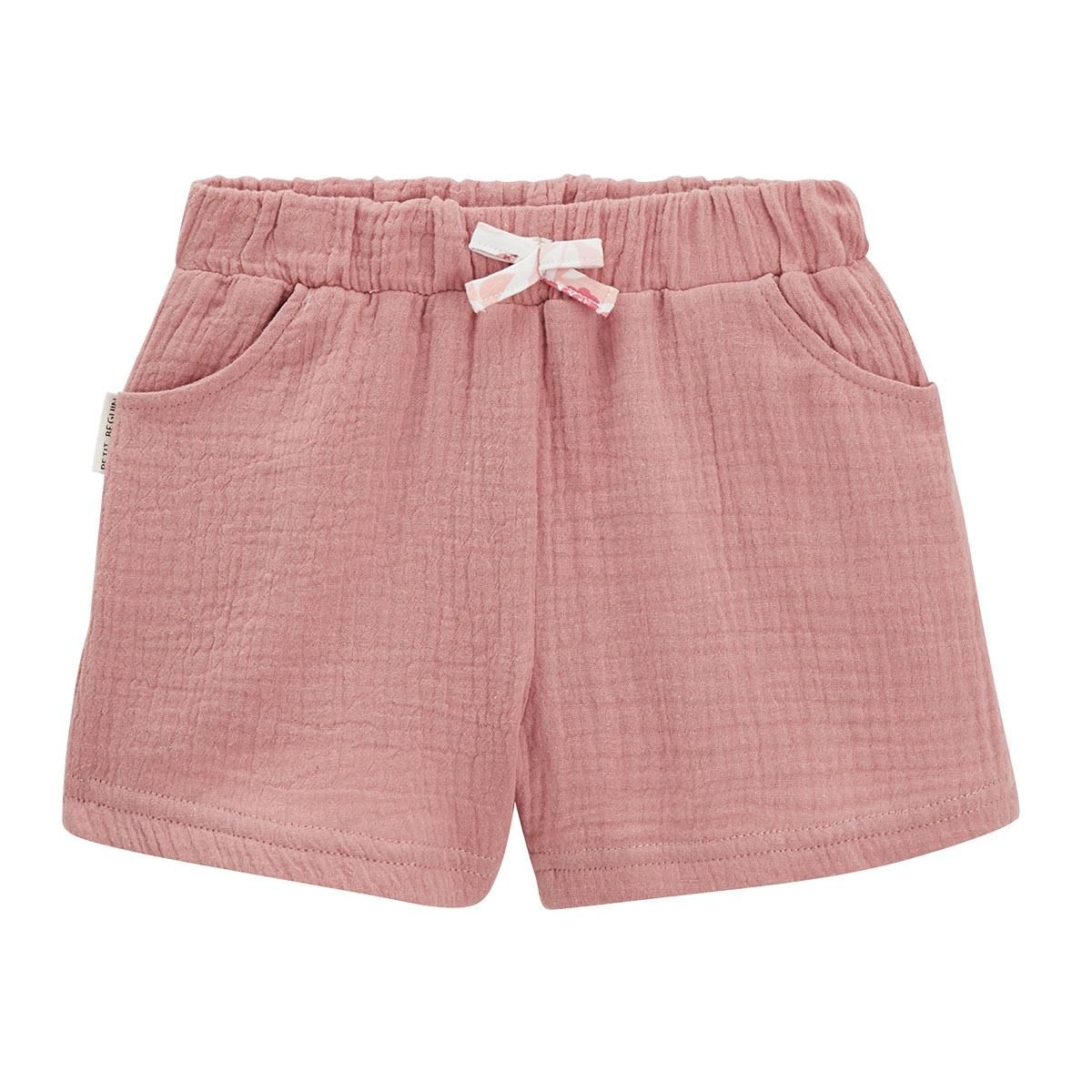 Petit Béguin Ensemble bébé t-shirt et short en gaze de coton Lipsi