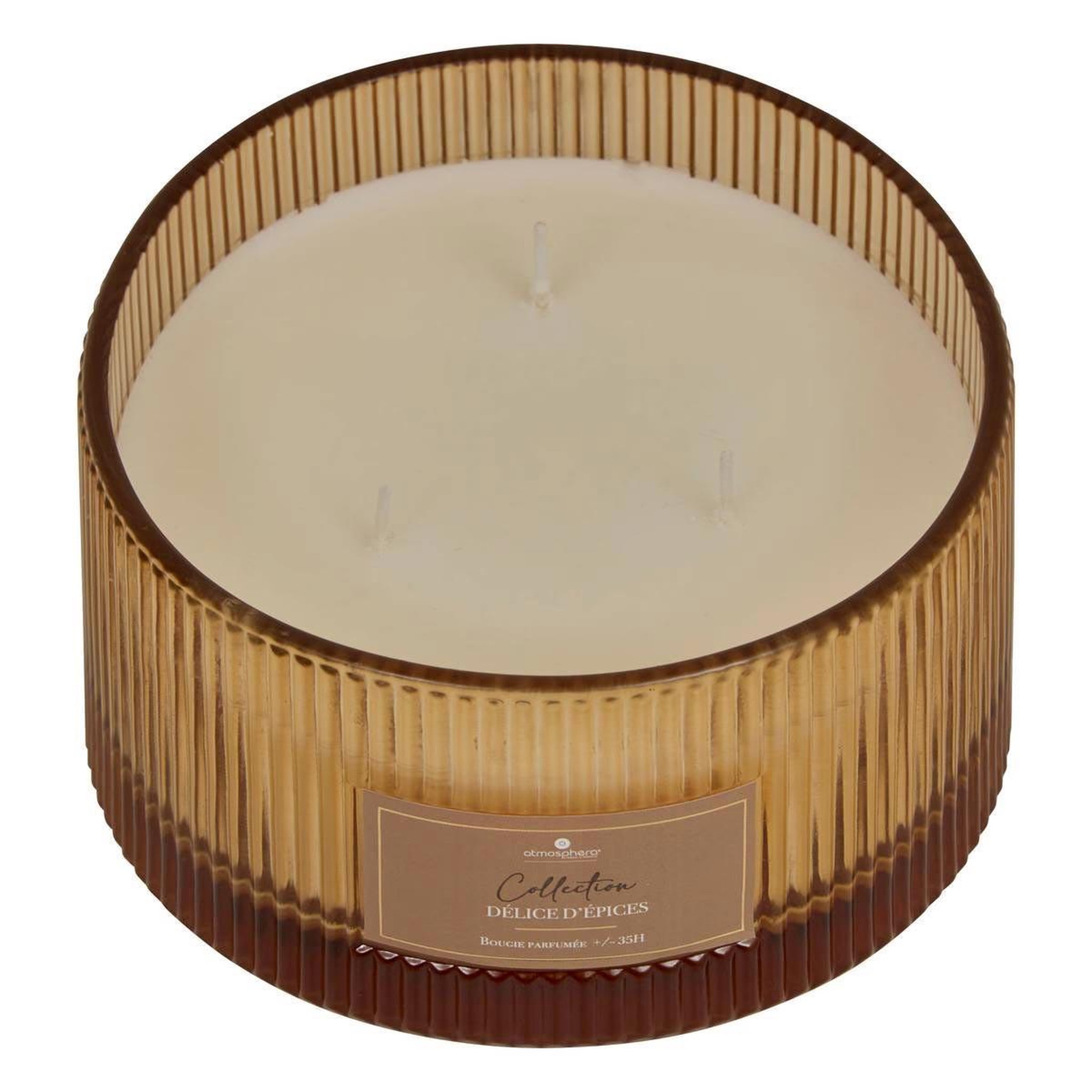 Voir la diapositive 2 : ATMOSPHERA Bougie parfumée en verre  albie  635g délice d'épices