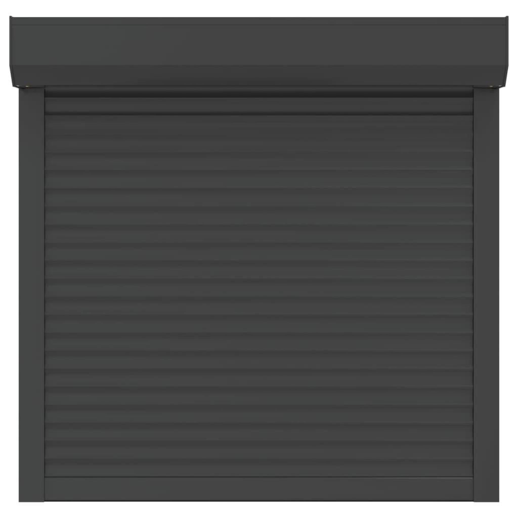 Voir la diapositive 3 : VIDAXL Volet roulant aluminium 100x100 cm anthracite