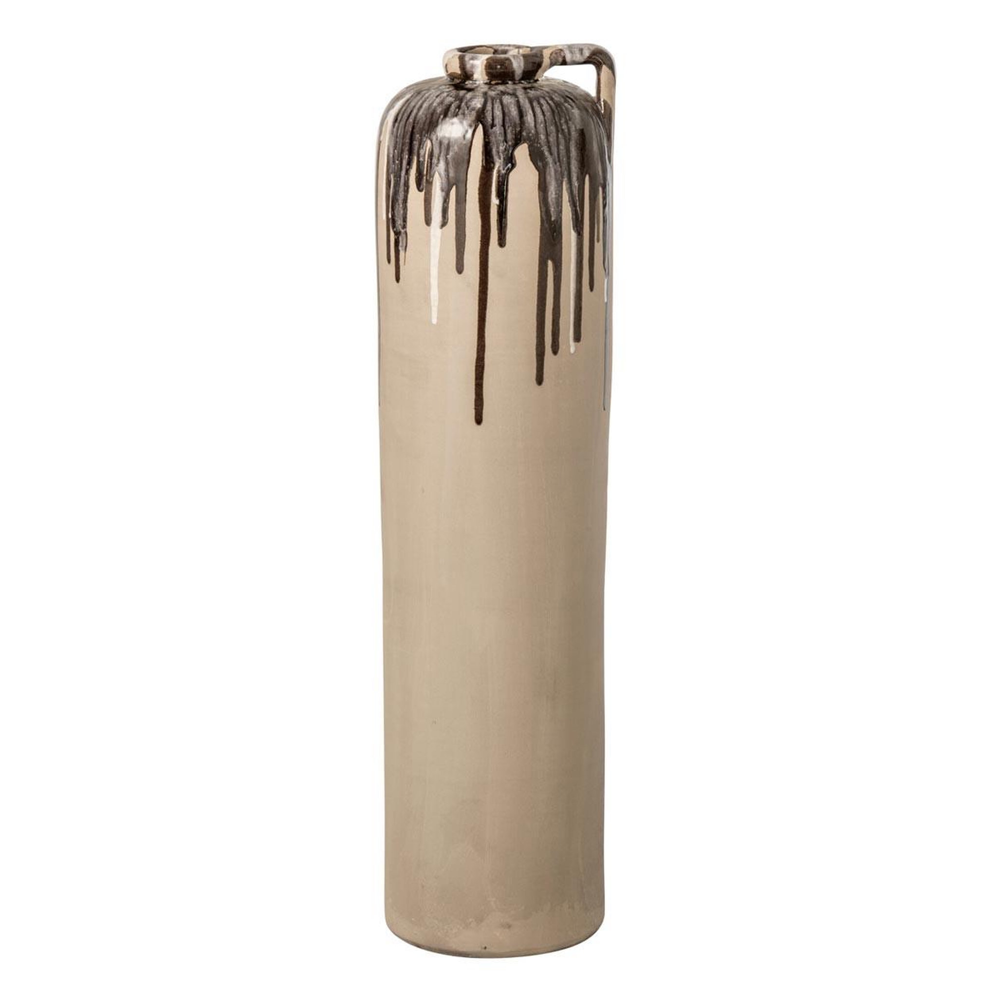 J-LINE Vase haut en céramique  canyon  68cm beige