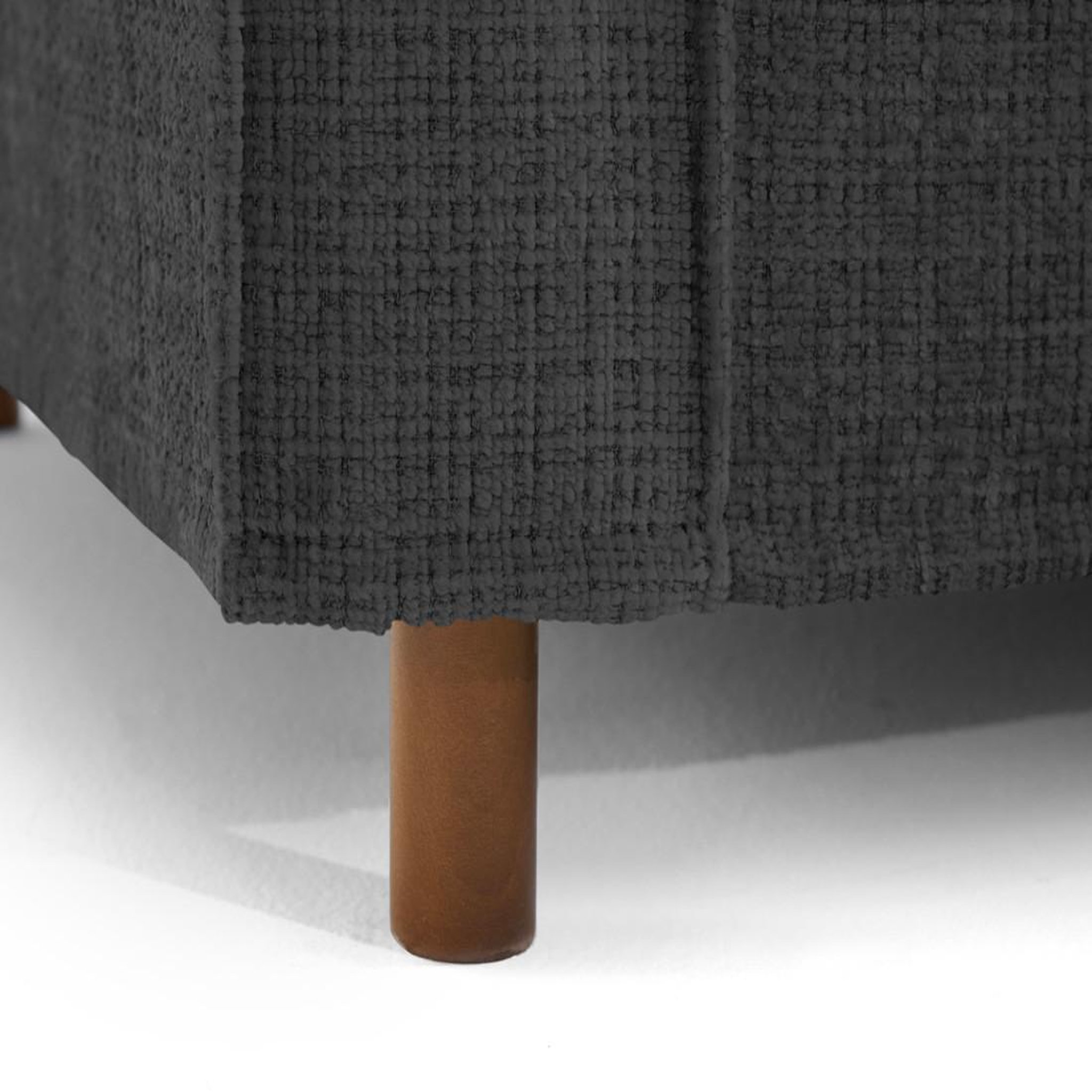 Voir la diapositive 2 : LISA DESIGN Jake - canapé déhoussable d'angle droit 5 places en velours texturé