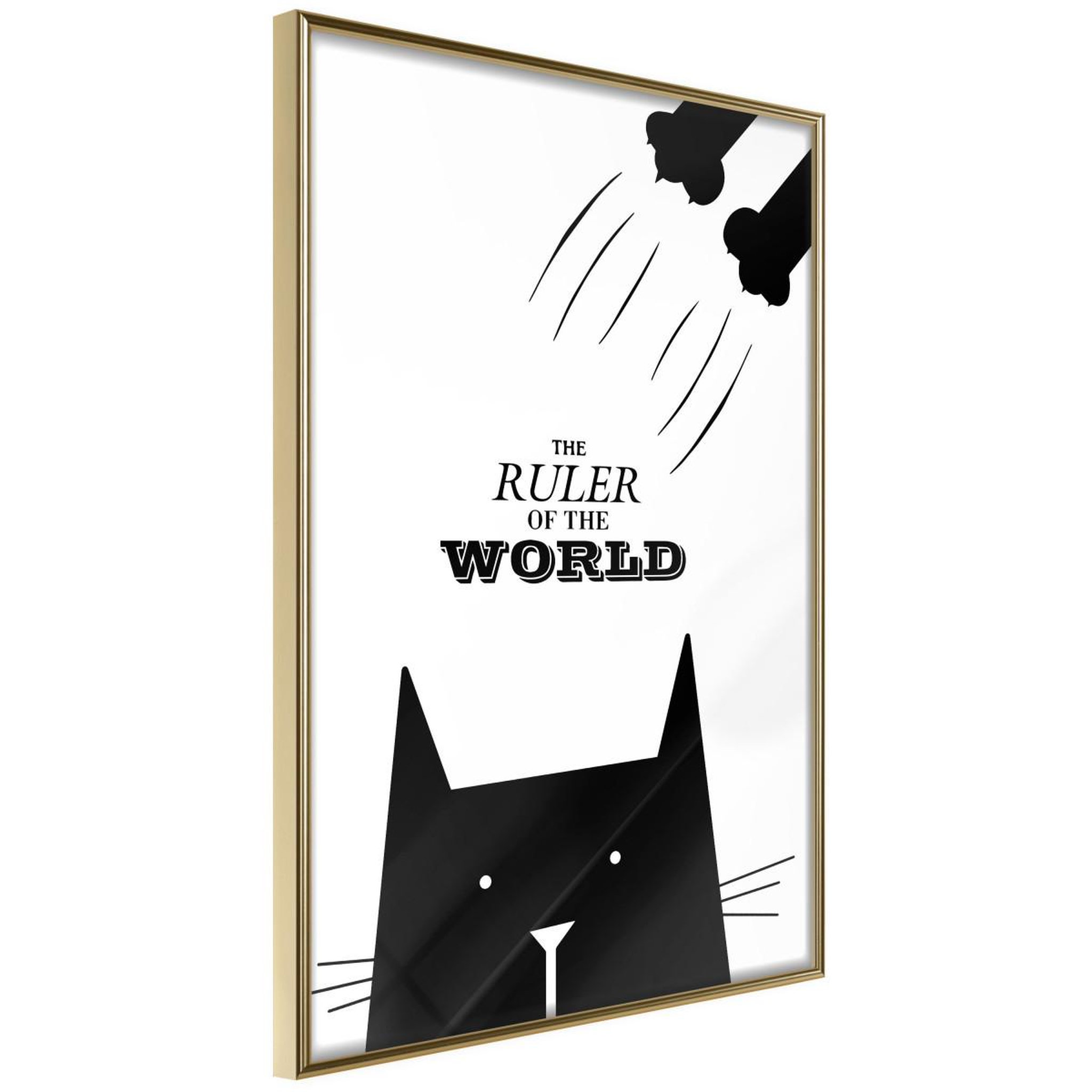 Paris Prix Affiche Murale Encadrée  Bossy Cat