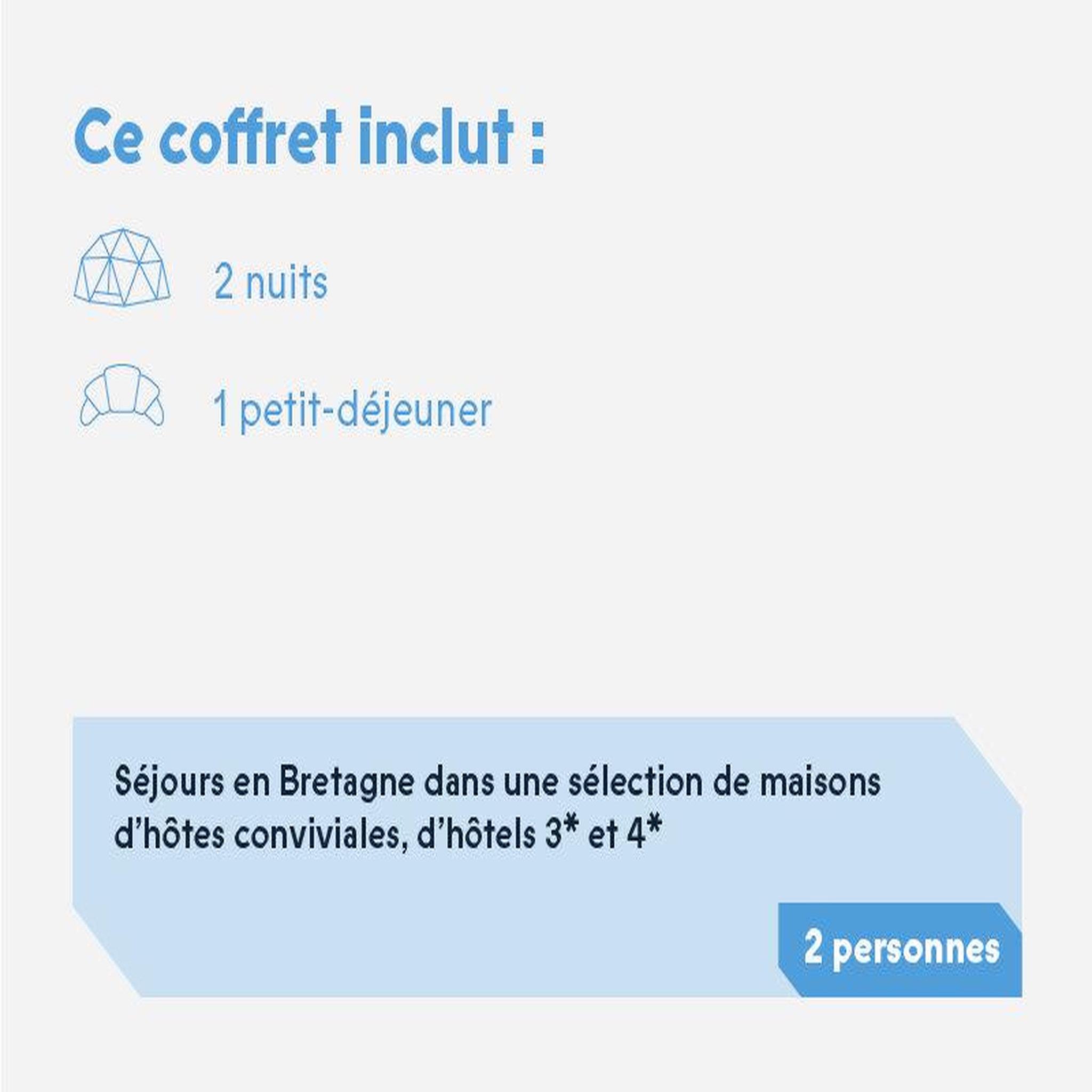 Voir la diapositive 2 : Smartbox Séjour romantique : 3 jours d'évasion en bretagne - coffret cadeau séjour