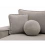 Voir la diapositive 6 : BEST MOBILIER Enma - canapé d'angle réversible 4 places convertible avec coffre en tissu texturé