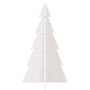 Voir la diapositive 3 : VIDAXL Arbre de Noël en bois pour décoration blanc 80 cm pin massif