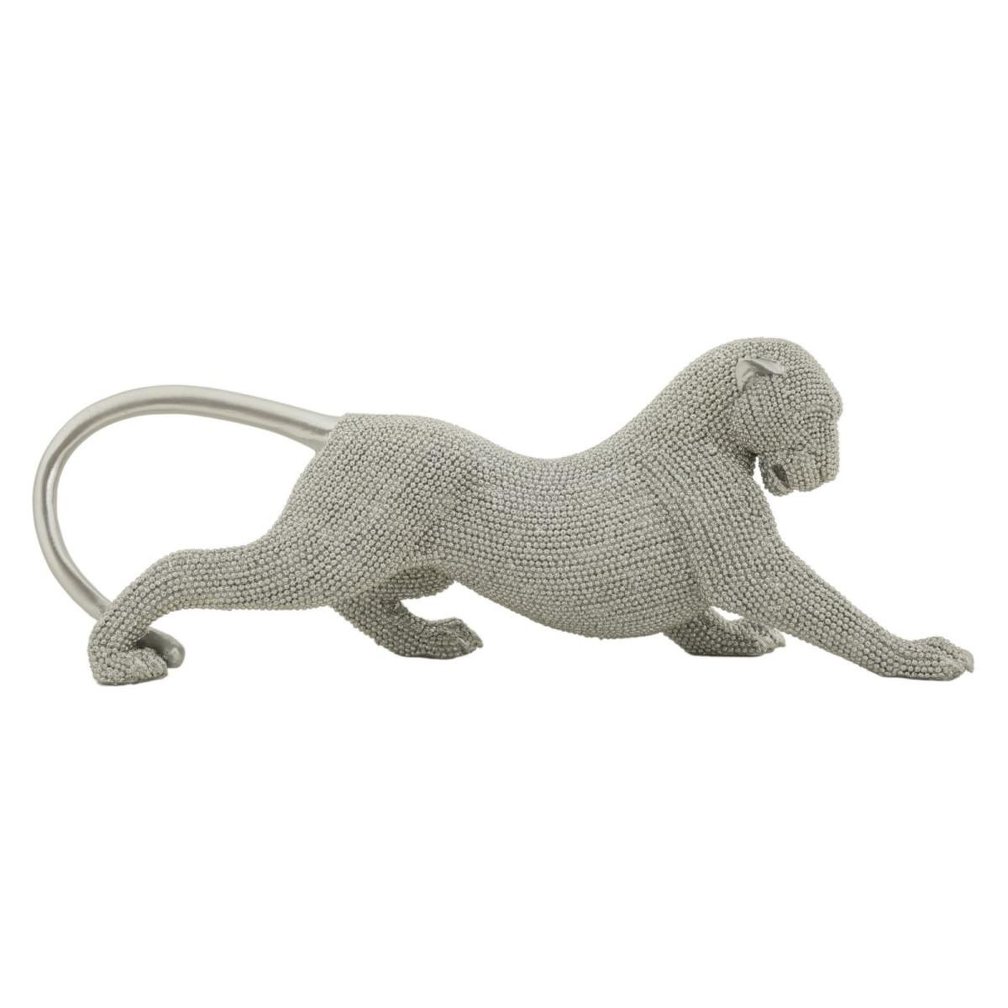 Paris Prix Statuette déco panthère  sparky  32cm argent