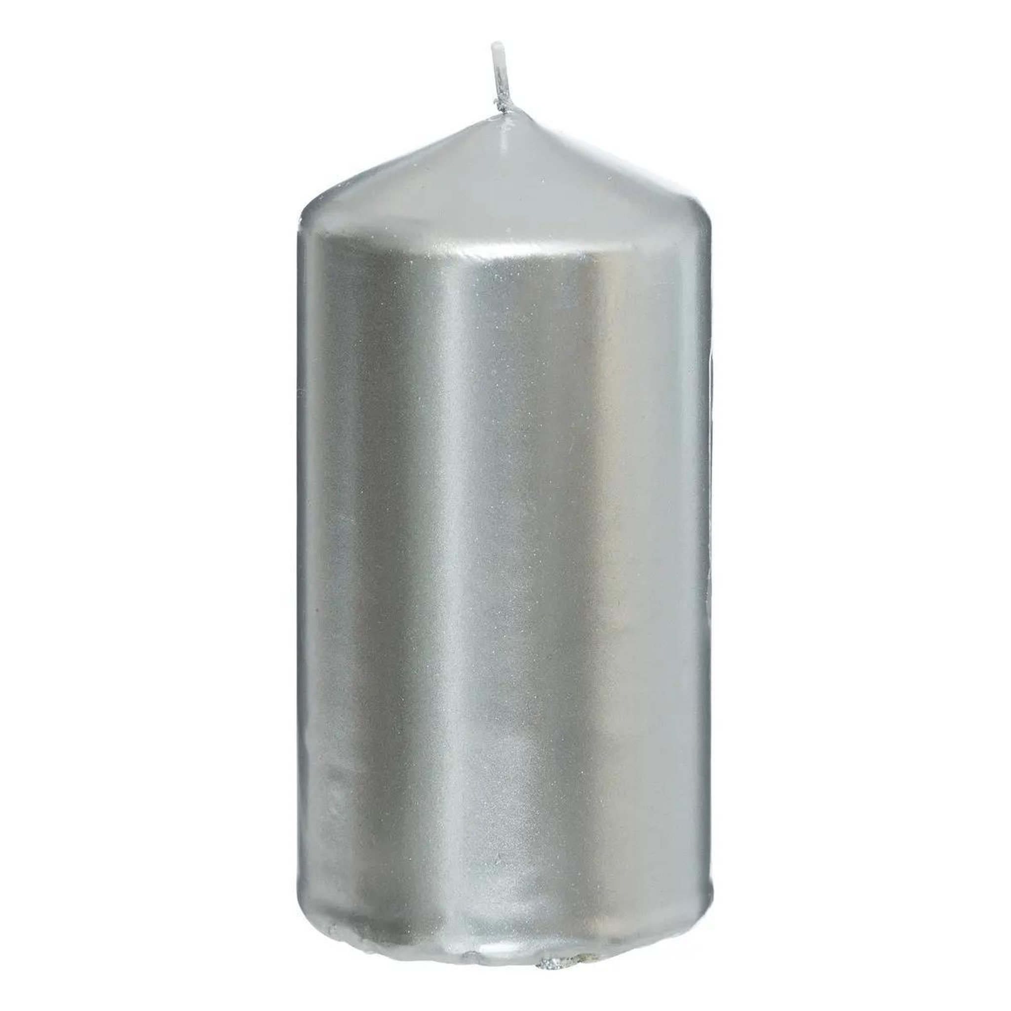 Voir la diapositive 4 : ATMOSPHERA Lot de 4 bougies de l'avent  satin  12cm argent
