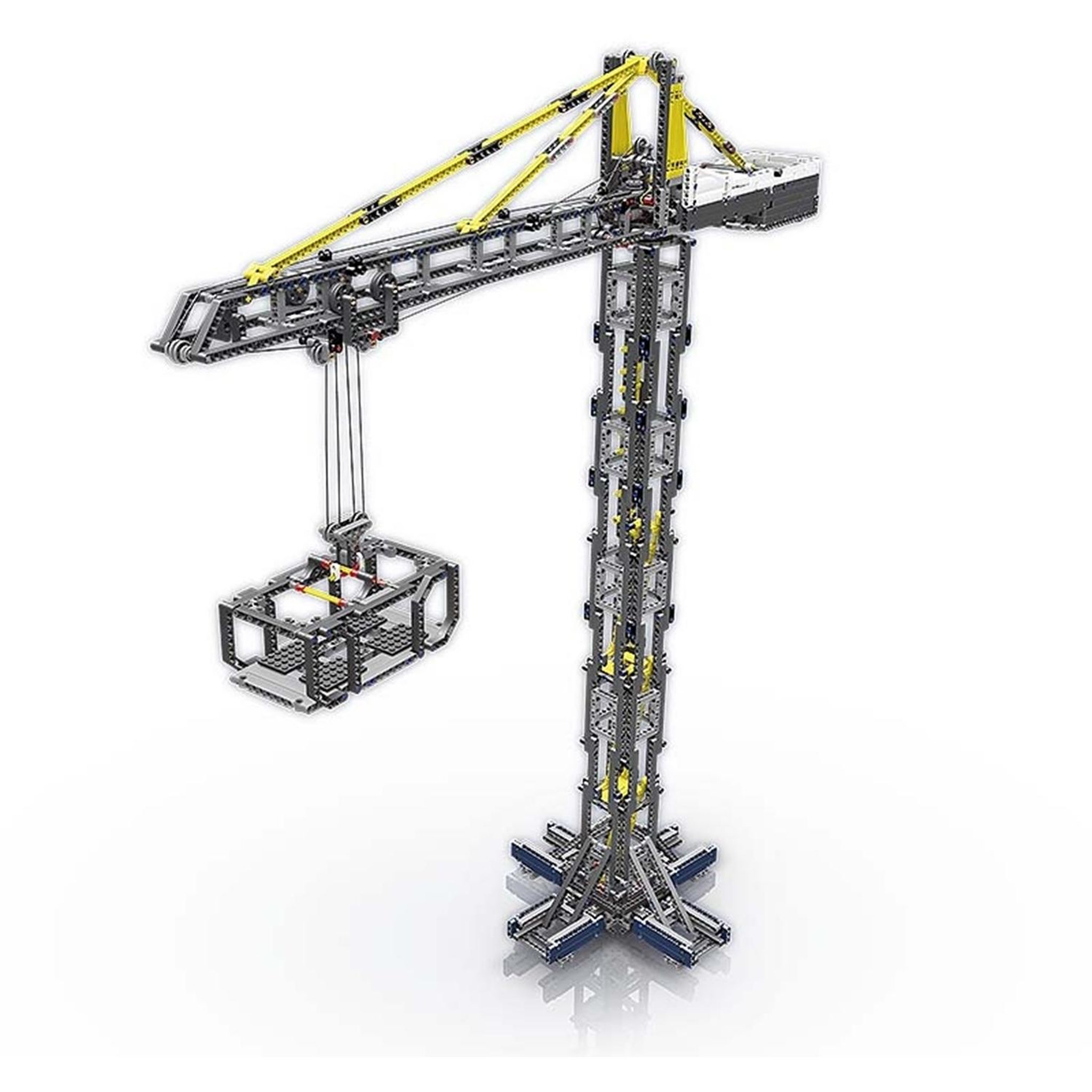 Voir la diapositive 2 : MOULD KING Ensemble de construction télécommandé de grue à tour