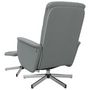 Voir la diapositive 5 : VIDAXL Fauteuil inclinable de massage et repose-pied gris clair tissu