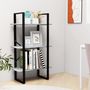 Voir la diapositive 3 : VIDAXL Etagere de rangement gris beton 60x30x105 cm bois d'ingenierie