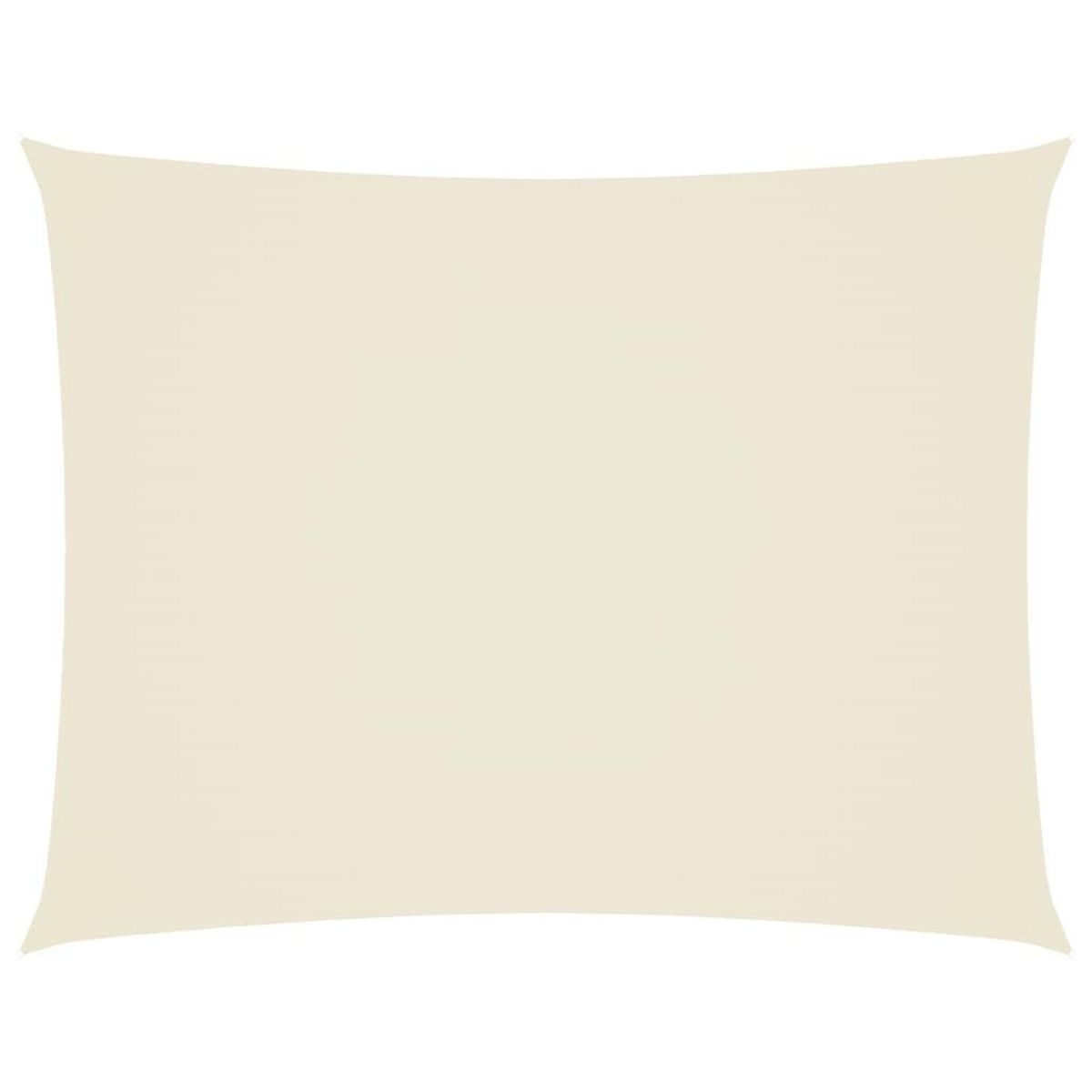 VIDAXL Voile de parasol Tissu Oxford rectangulaire 4x6 m creme