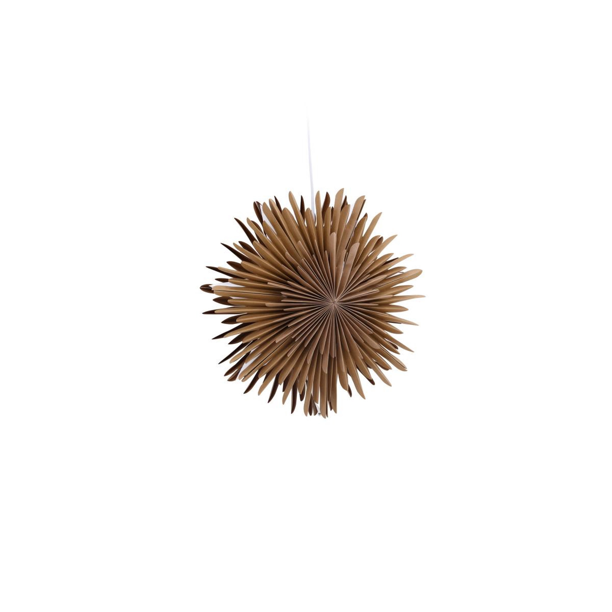 Voir la diapositive 4 : Paris Prix Lampe suspension design  selen  35cm marron clair