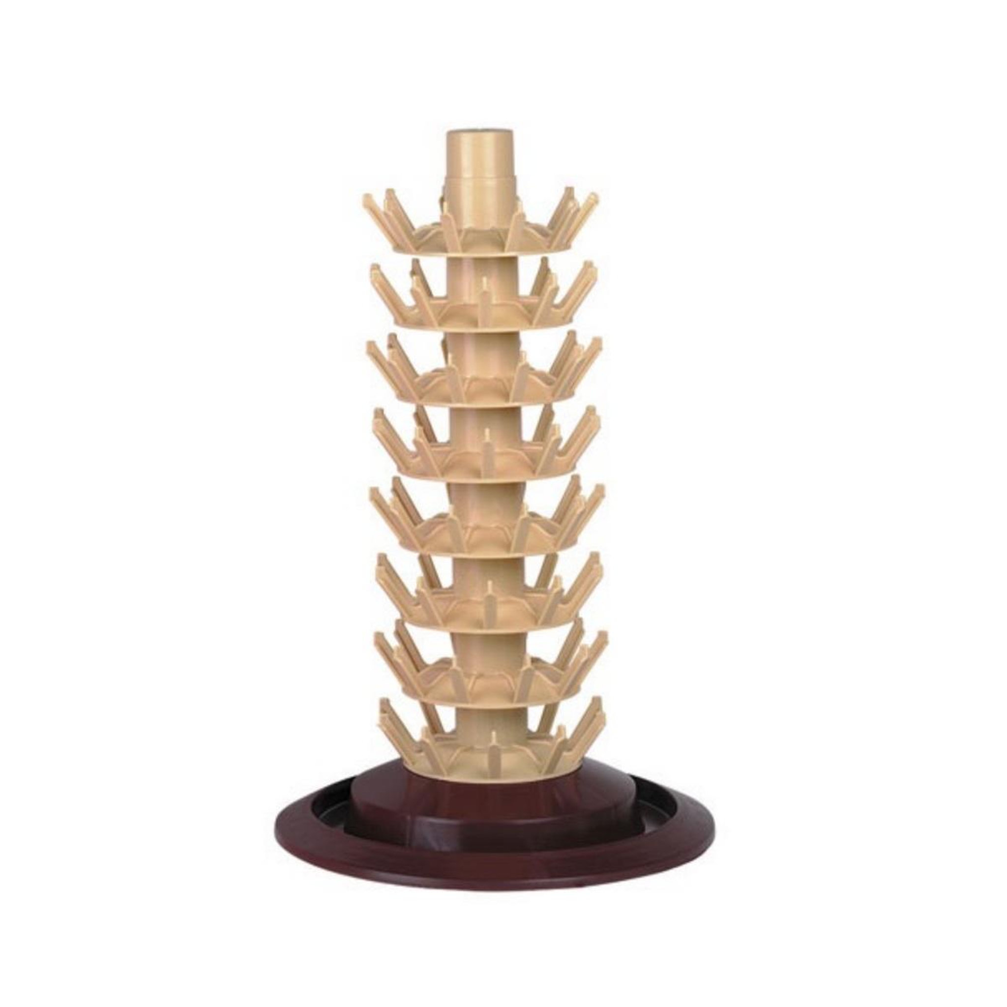 Bouchonnerie jocondienne Egouttoir à bouteilles beige/rouge - l019