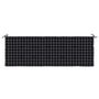 Voir la diapositive 4 : VIDAXL Coussin de banc de jardin carreaux noir 150x50x3cm tissu oxford