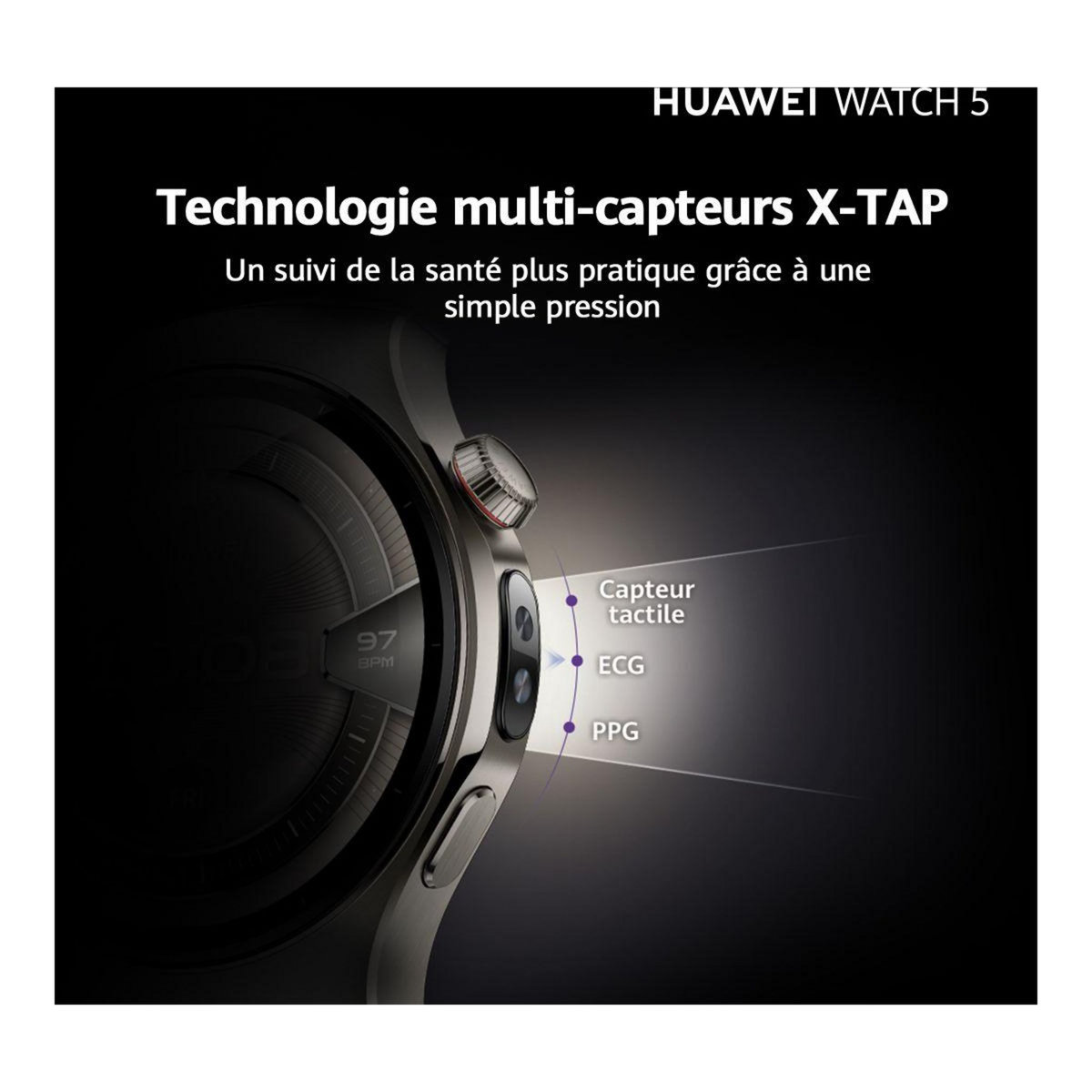 HUAWEI Montre connectée Watch 5 46mm Violet