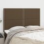 Voir la diapositive 1 : VIDAXL Tetes de lit 4 pcs Marron fonce 72x5x78/88 cm Tissu
