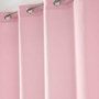 Voir la diapositive 2 : Paris Prix Rideau Voilage à Œillets  Soane  140x240cm Rose