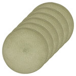 ATMOSPHERA Lot de 6 sets de table tressés AFHIR. Coloris disponibles : Vert, Bleu