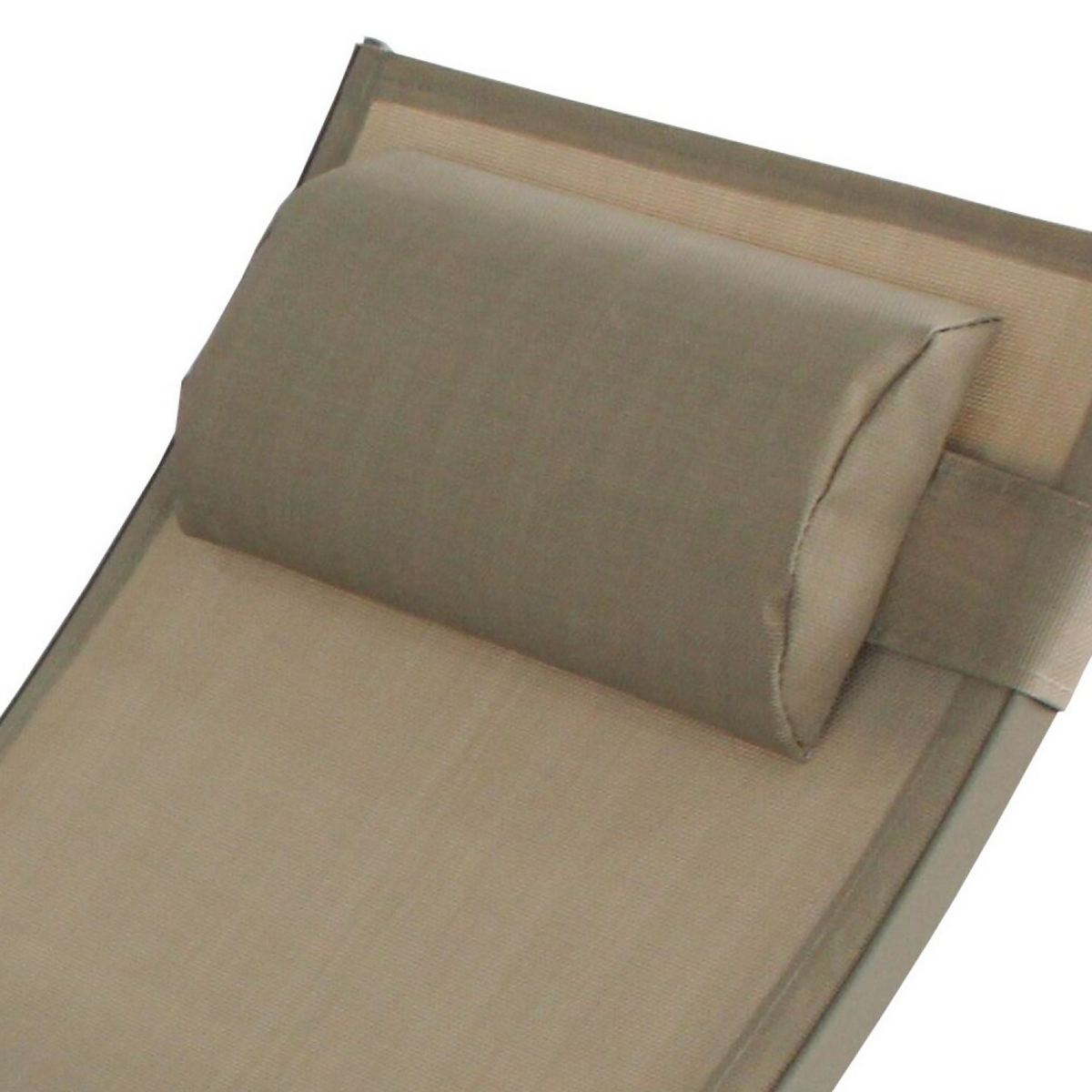 CONCEPT USINE Transat ajustable et empilable avec pieds en acier capuccino LIMEA