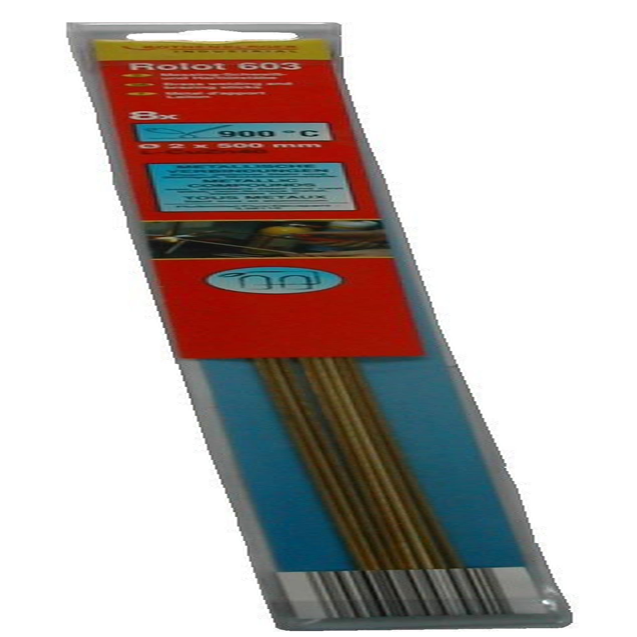 CENTRALE BRICO Lot de 8 brasures laiton nu 500 mm Rolot 603 ROTHENBERGER