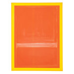 Paris Prix Toile Murale Déco  Moderne  60x80cm Orange Fluo