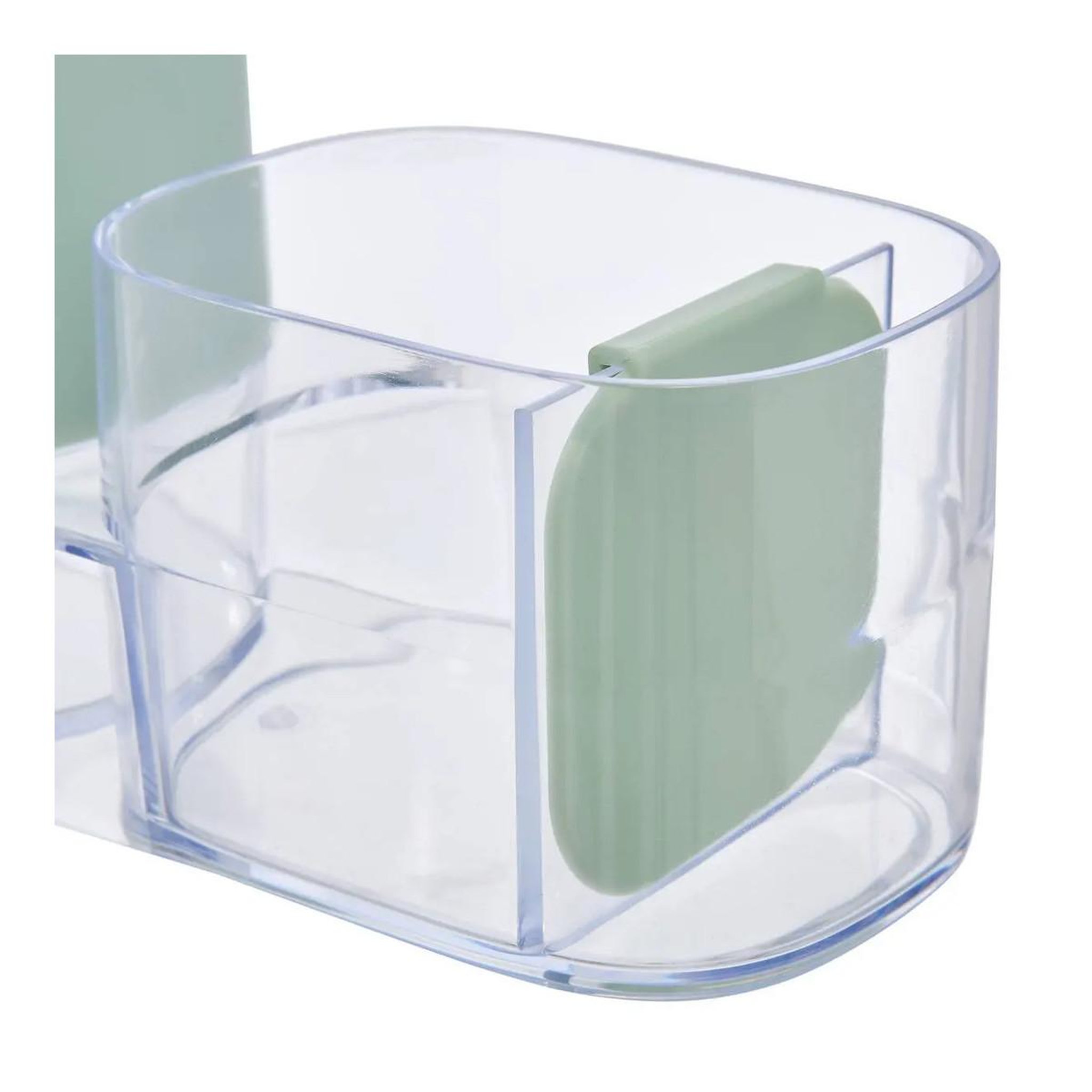 Voir la diapositive 2 : FIVE Distributeur de Savon & Organiseur d'Évier  Poly  19cm Vert