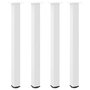 Voir la diapositive 2 : VIDAXL Pieds de table basse blanc 4 pcs 100-102 cm acier