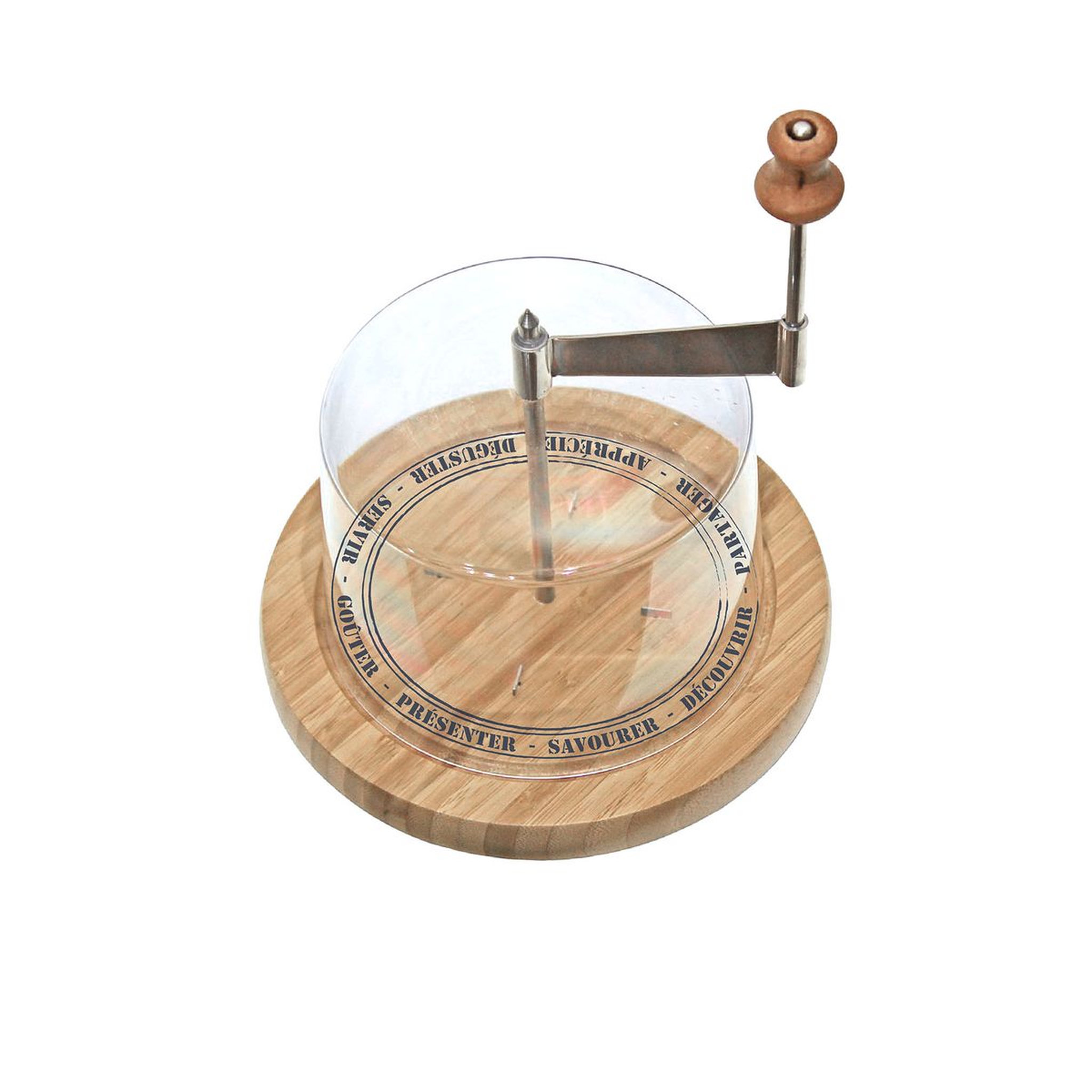 Voir la diapositive 4 : Racloir à fromage avec cloche 18cm